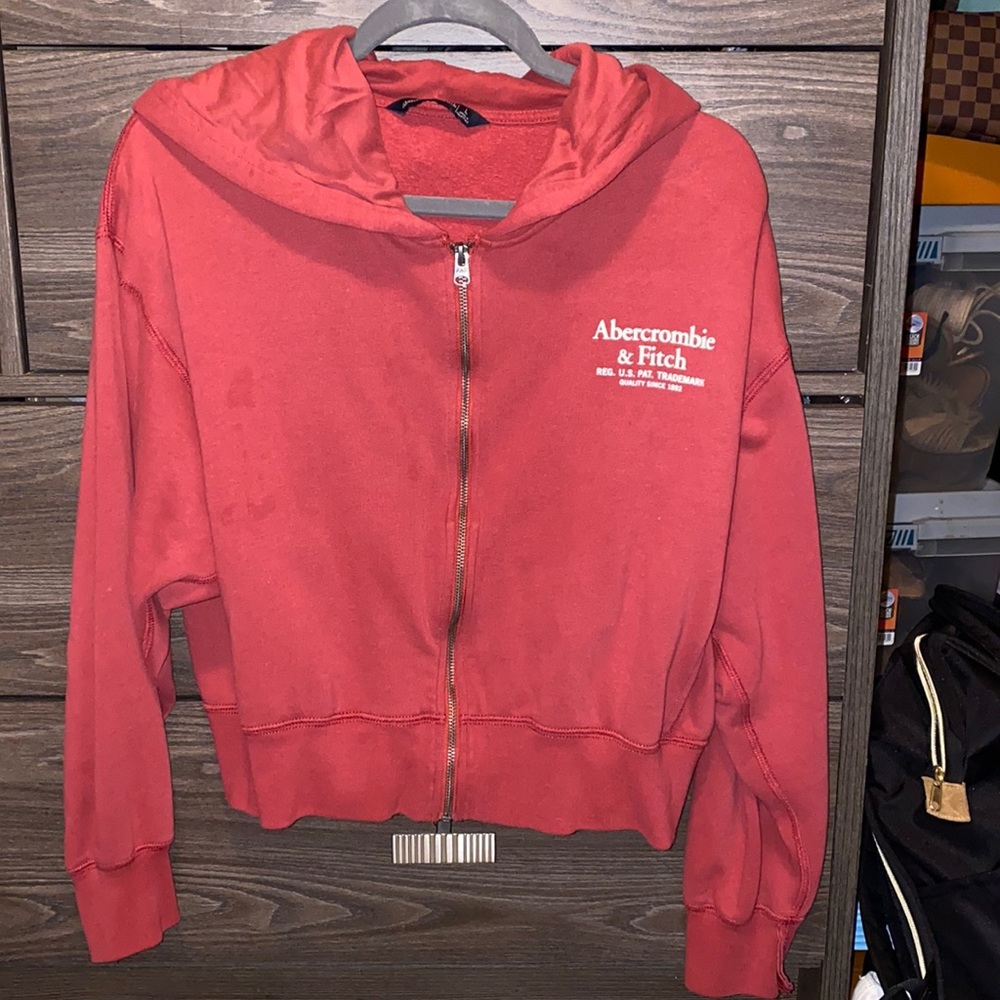 A&F size large very lightly used zip up!